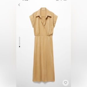 Mango modal shirt dress
